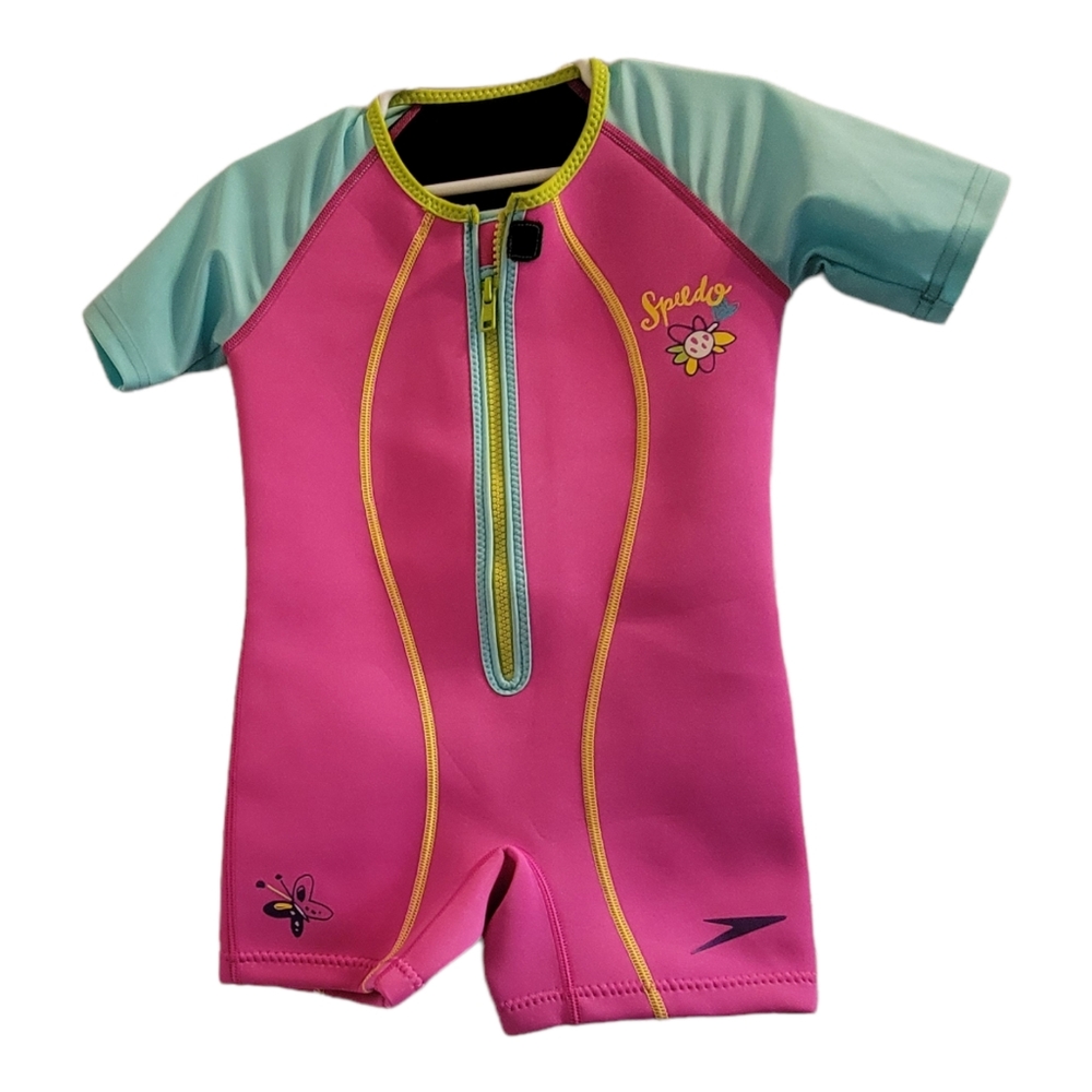 Speedo Girls' UPF 50+ Thermal Wetsuit Size: 4T. Block the Burn.